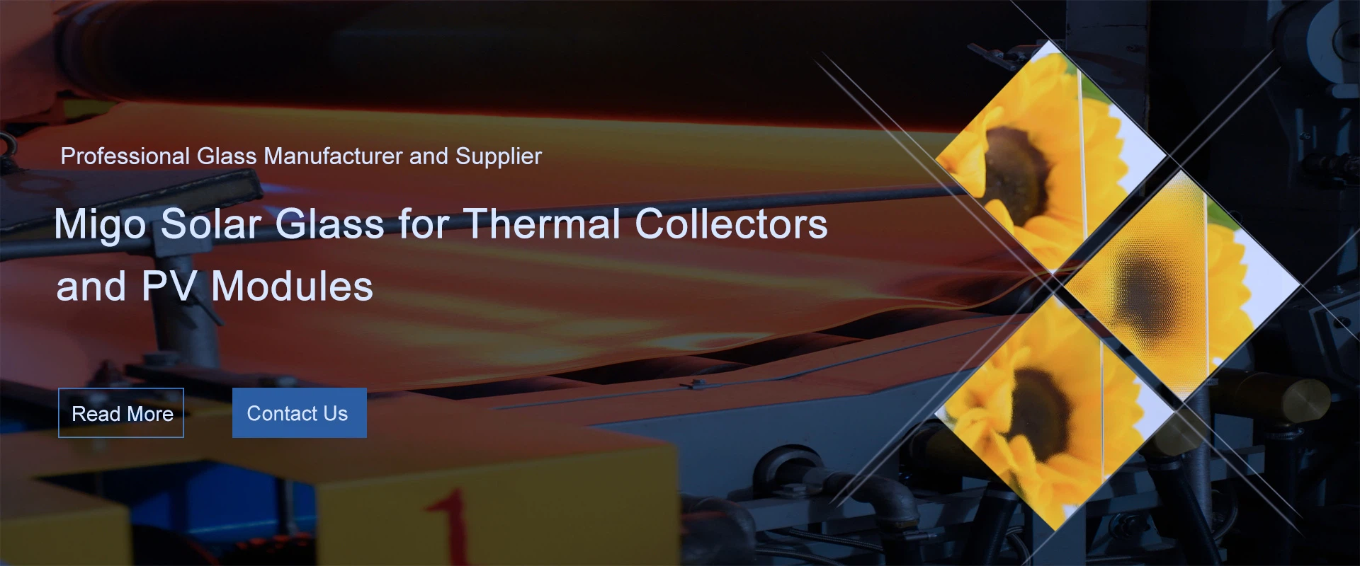 Migo solar glass production